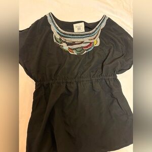 Rivers brand embellished black top